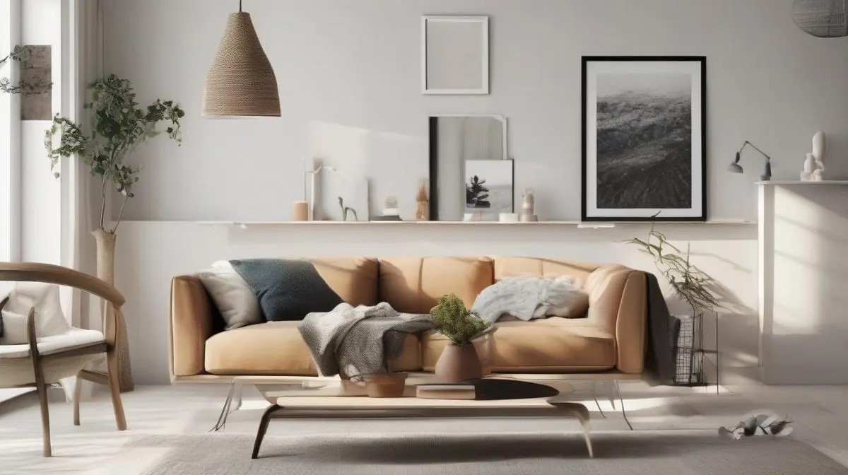 UPS-enhed i et nordisk hjem med naturligt lys